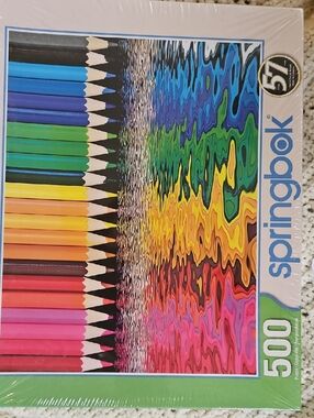 Puzzle - 500-Piece Jigsaw Puzzle - Multicolor Colored Pencils